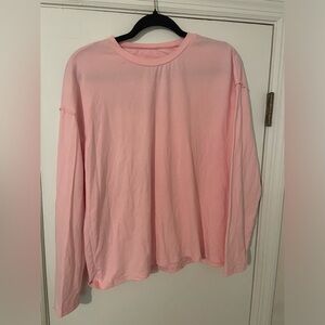 SHEIN Pink Long Sleeve Tee